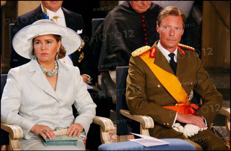 06/23/2002. Royal couple the Grand Duke Henri and the Grand Duchess Marie Teresa celebrate their country's national holiday in Luxembourg.