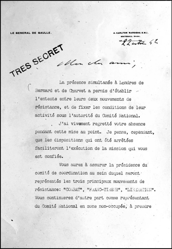 Jean Moulin - Général de Gaulle