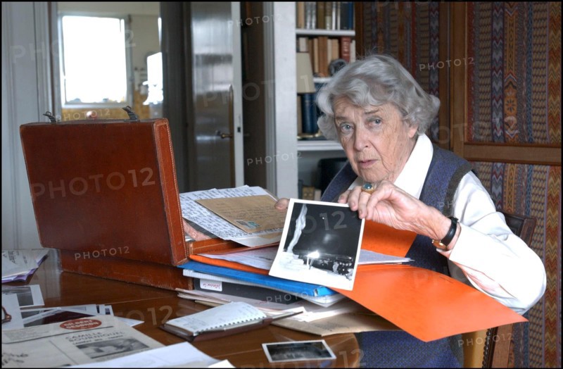 04/07/2002. Jean Moulin's friend, Colette Dreyfus.