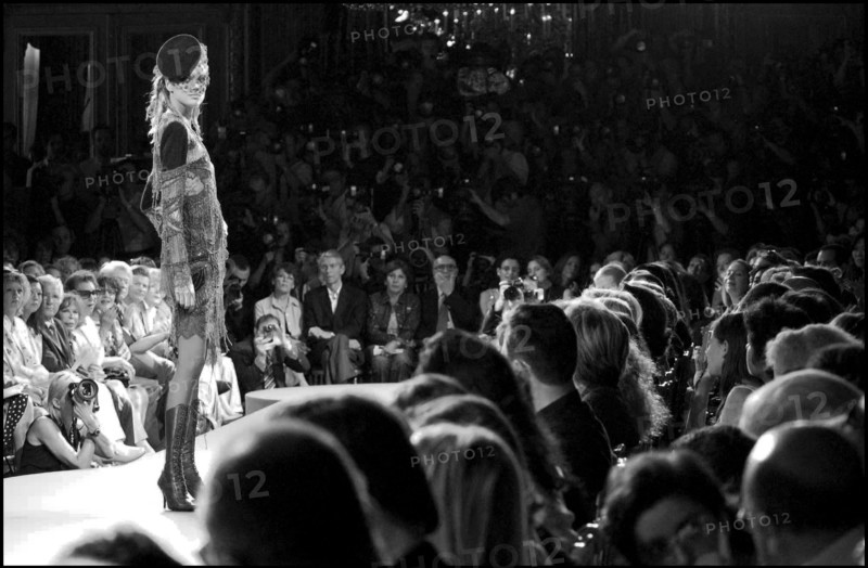 07/08/2002. Fall-winter 2002-03 Haute Couture collections: the backstage of Torrente's fashion show