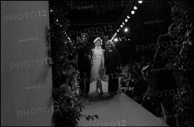 07/08/2002. Fall-winter 2002-03 Haute Couture collections: the backstage of Torrente's fashion show