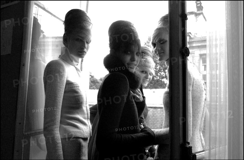 07/09/2002. Fall-winter 2002-03 Haute Couture collections: the backstage of Chanel's fashion show