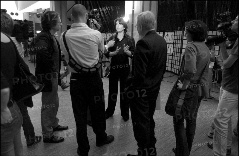 07/11/2002. Fall winter 2002-03 Haute Couture collections. The backstage of Jean-Louis Scherrer's fashion show