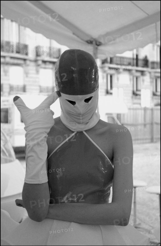 07/11/2002. Fall winter 2002-03 collections. The backstage of Courreges's fashion show