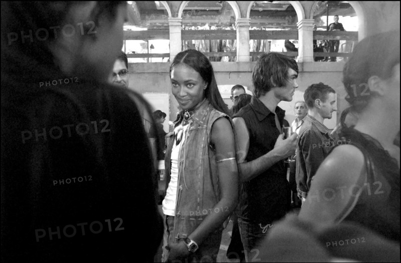 07/11/2002. Fall winter 2002-03 collections. The backstage of Jean-Paul Gaultier's fashion show