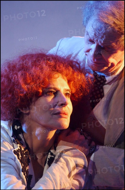09/02/2002. French actress Fanny Ardant stars in "Sarah" at the Theatre Edouard VII.