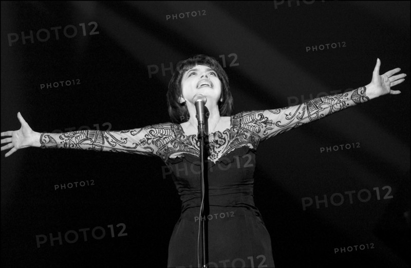 11/20/2002.  Famous French singer Mireille Mathieu on stage and backstage at the Olympia