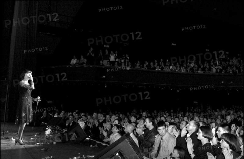 11/20/2002. EXCLUSIVE. Famous French singer Mireille Mathieu on stage and backstage at the Olympia