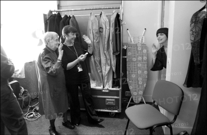 11/20/2002. EXCLUSIVE. Famous French singer Mireille Mathieu on stage and backstage at the Olympia