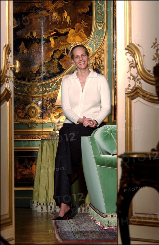 11/20/2002. EXCLUSIVE Baroness Ariane of Rothschild at home in Paris