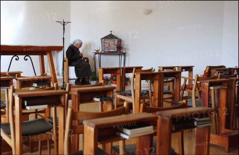 11/00/2002. EXCLUSIVE: Sister Emmanuelle in her retirment home in Var.