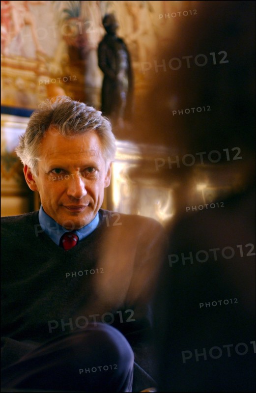 15/02/2003. EXCLUSIF. Dominique de Villepin, French foreign minister