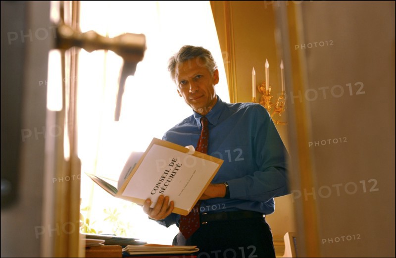 15/02/2003.  Dominique de Villepin, French foreign minister