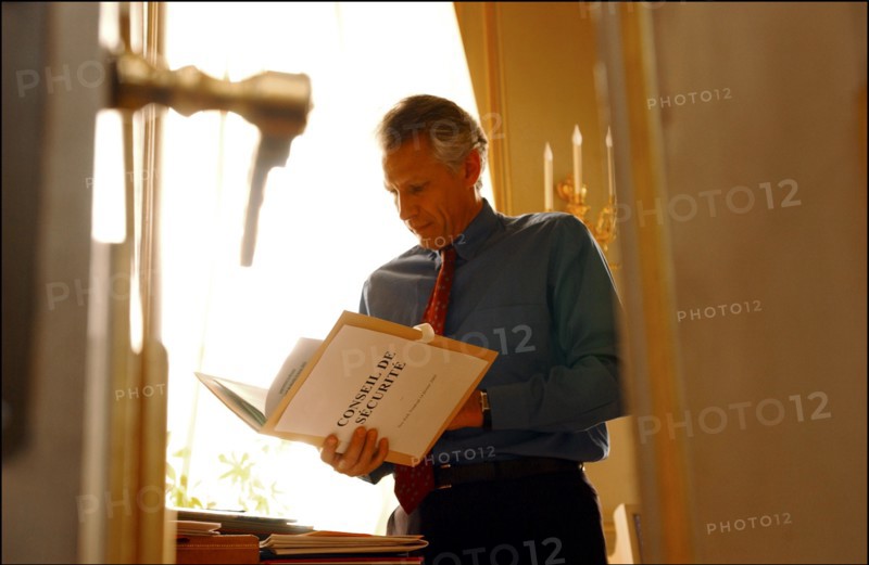 15/02/2003.  Dominique de Villepin, French foreign minister