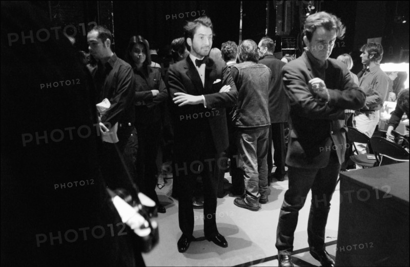 02/22/2003. Backstage of the 28th "Cesar" Awards in the Theatre du Chatelet