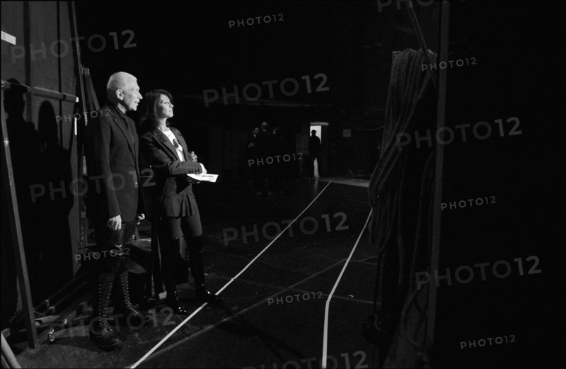 02/22/2003. Backstage of the 28th "Cesar" Awards in the Theatre du Chatelet