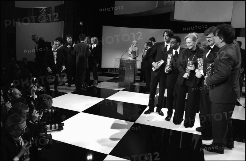02/22/2003. Backstage of the 28th "Cesar" Awards in the Theatre du Chatelet