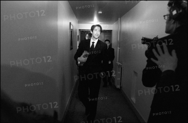 02/22/2003. Backstage of the 28th "Cesar" Awards in the Theatre du Chatelet