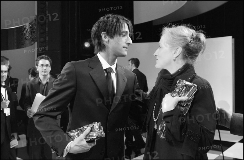 02/22/2003. Backstage of the 28th "Cesar" Awards in the Theatre du Chatelet