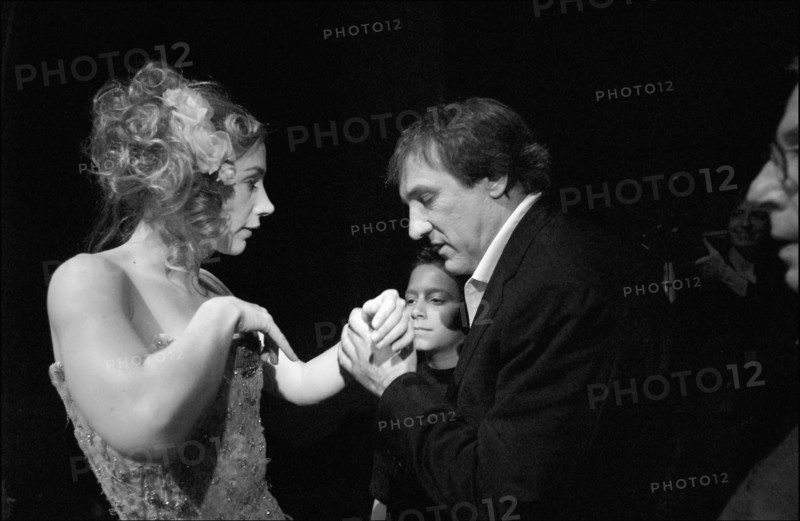 02/22/2003. Backstage of the 28th "Cesar" Awards in the Theatre du Chatelet