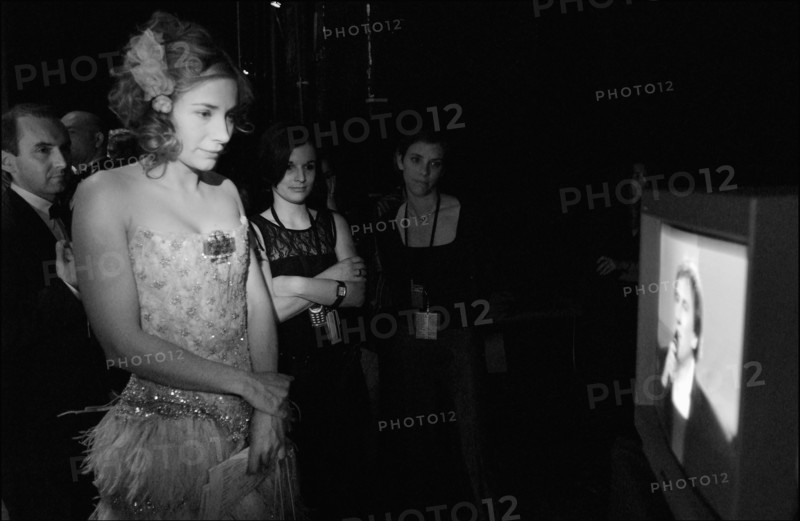 02/22/2003. Backstage of the 28th "Cesar" Awards in the Theatre du Chatelet