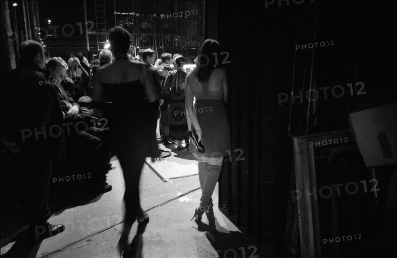 02/22/2003. Backstage of the 28th "Cesar" Awards in the Theatre du Chatelet