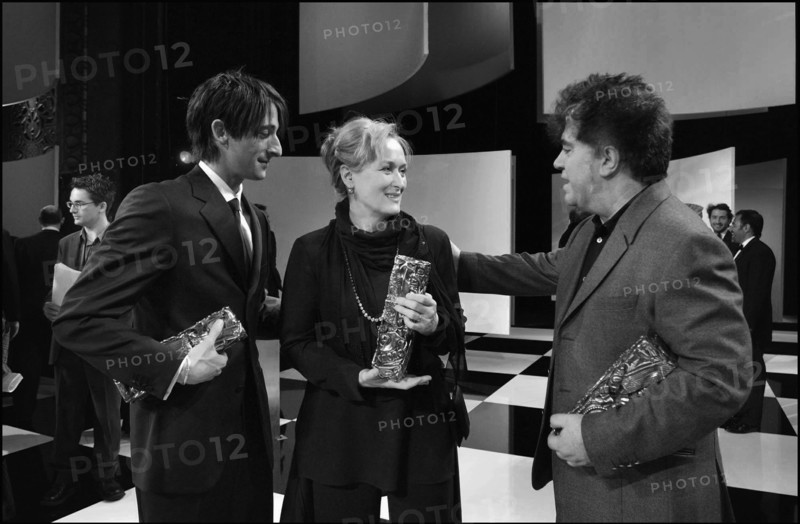 02/22/2003. Backstage of the 28th "Cesar" Awards in the Theatre du Chatelet