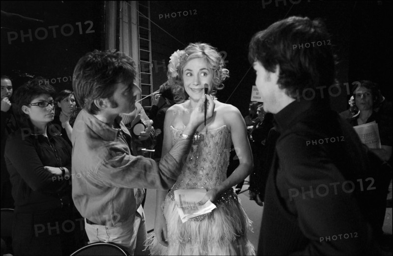 02/22/2003. Backstage of the 28th "Cesar" Awards in the Theatre du Chatelet