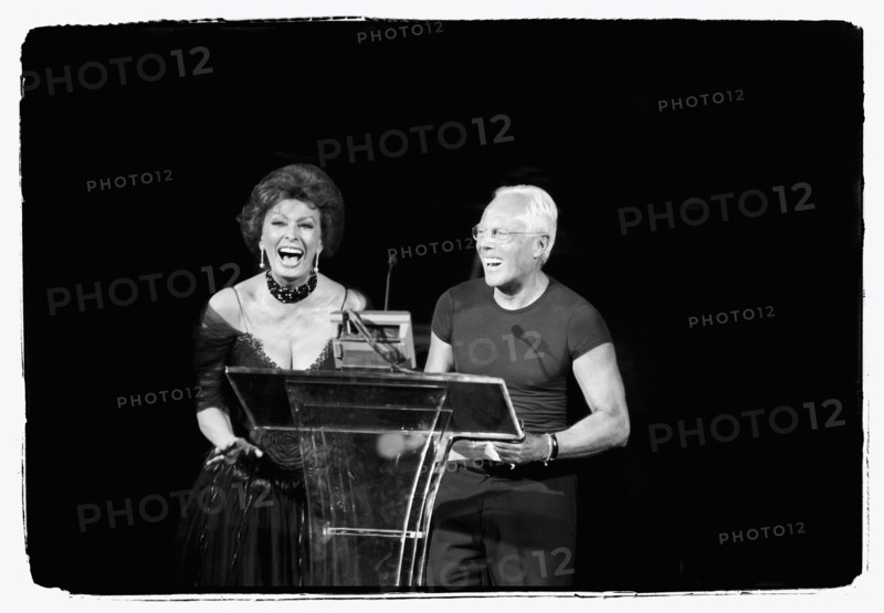09/00/2003. **EXCLUSIVE** Giorgio Armani receives first the "Rodeo Drive Walk of Style" prize