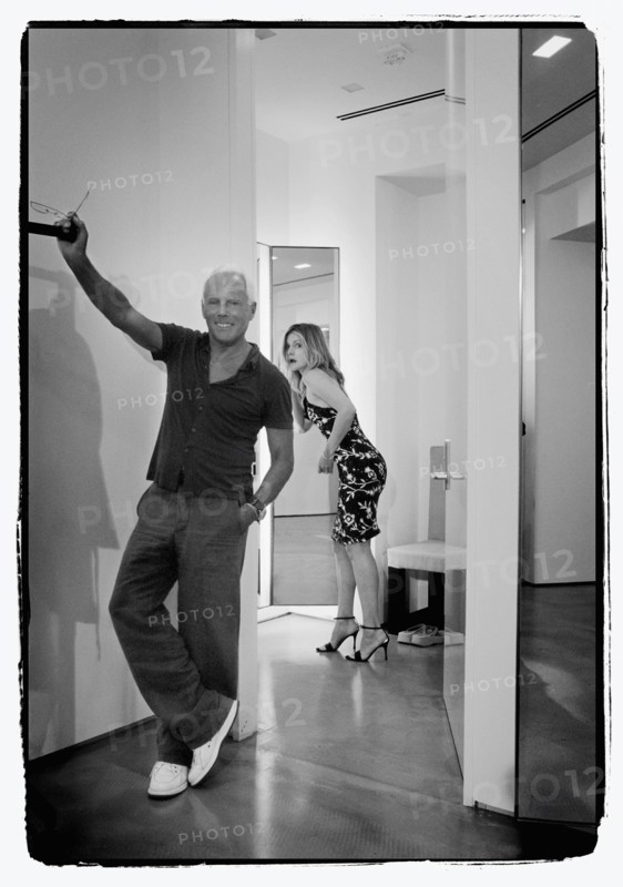 09/00/2003. **EXCLUSIVE** Giorgio Armani receives first the "Rodeo Drive Walk of Style" prize