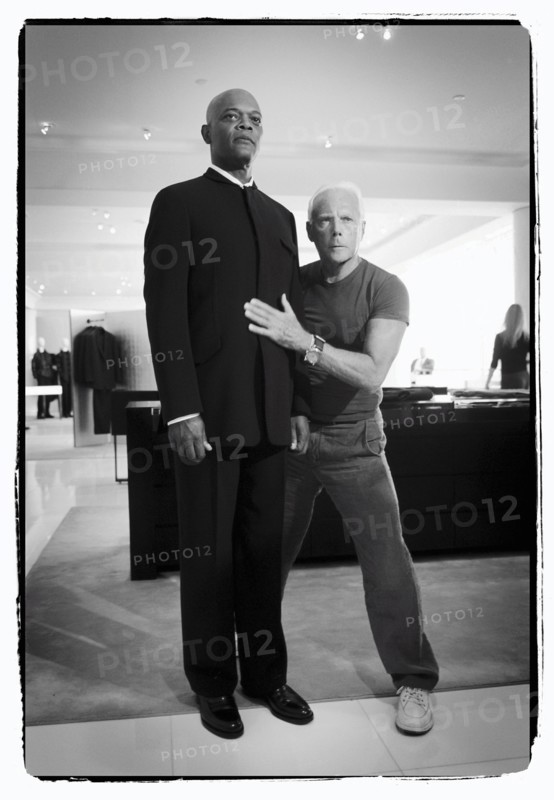 09/00/2003. **EXCLUSIVE** Giorgio Armani receives first the "Rodeo Drive Walk of Style" prize