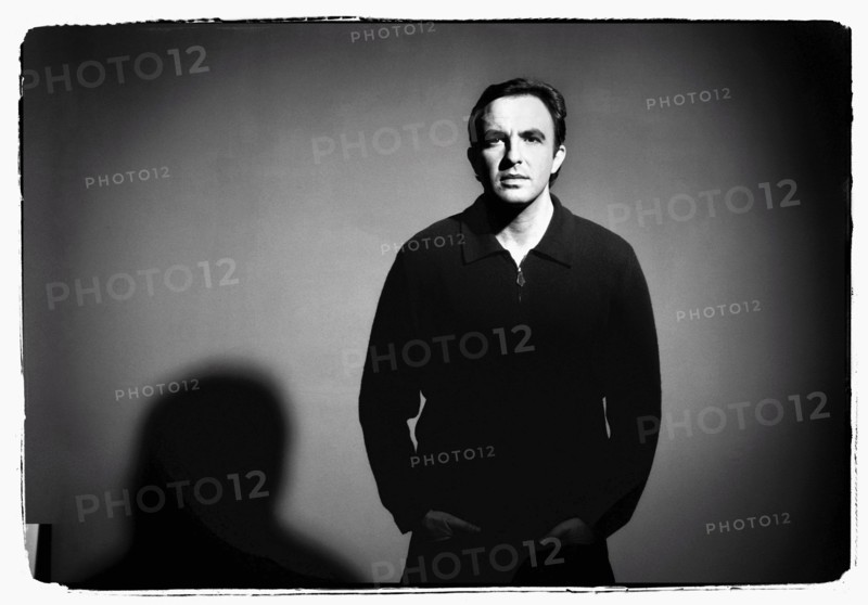 12/00/2003. Nikos Aliagas, host of the Star Academy shows backstage and on stage.