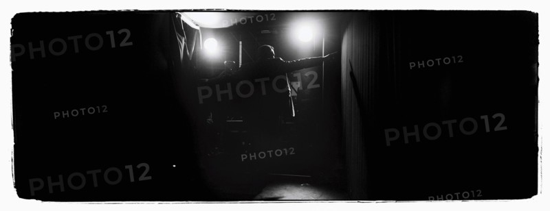 12/00/2003. Nikos Aliagas, host of the Star Academy shows backstage and on stage.