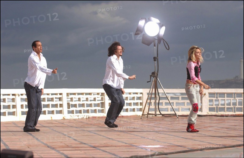 01/00/2004. French singer Priscilla shooting her new clip