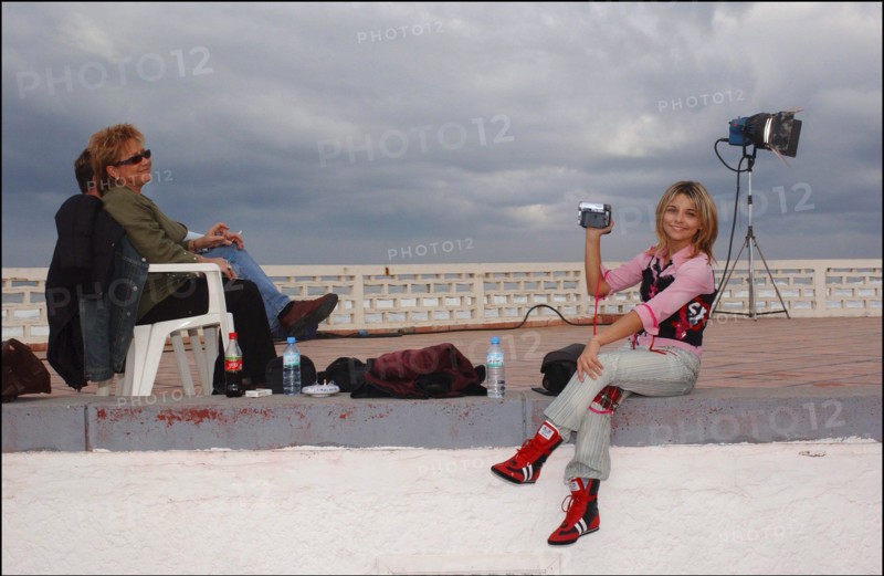 01/00/2004. French singer Priscilla shooting her new clip