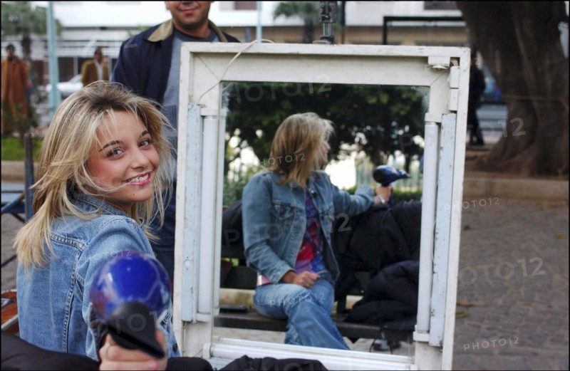 01/00/2004. French singer Priscilla shooting her new clip
