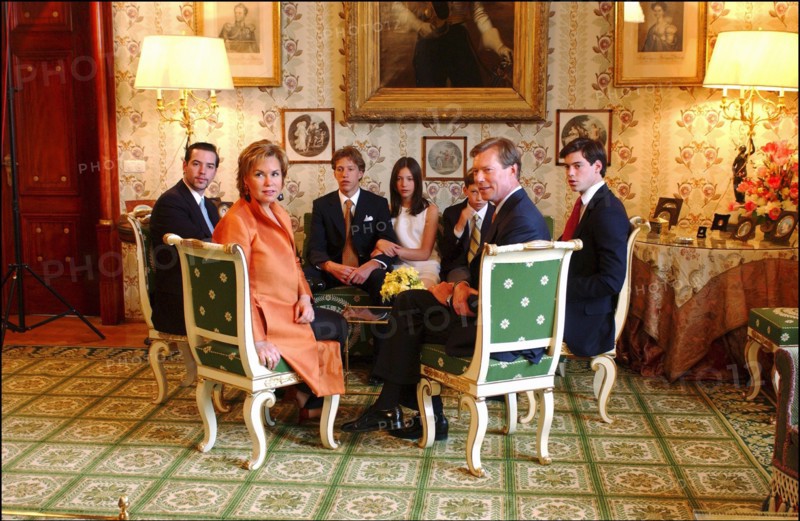 04/18/2004.  The Grand Ducal family of Luxembourg celebrates the birthdays of Grand Duke Henri and his son Prince Sebastien.