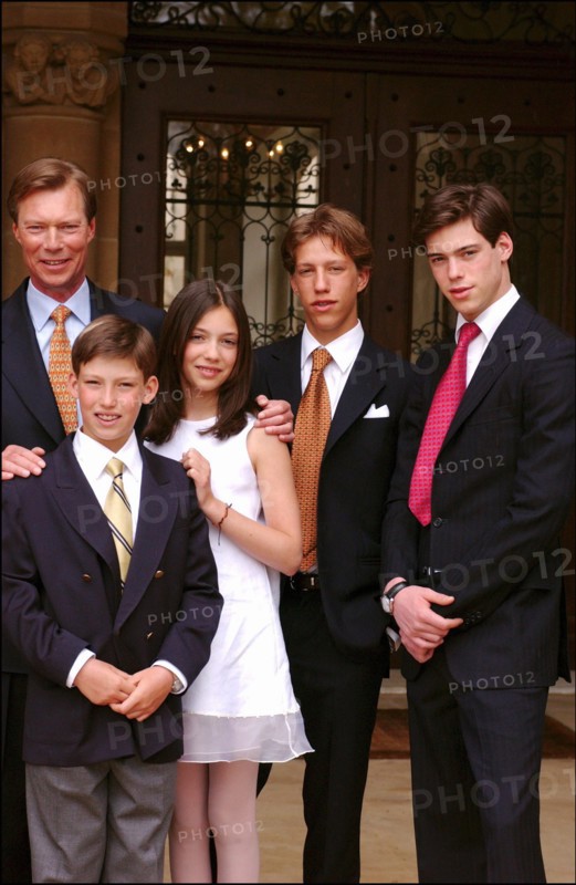 04/18/2004. EXCLUSIVE. The Grand Ducal family of Luxembourg celebrates the birthdays of Grand Duke Henri and his son Prince Sebastien.
