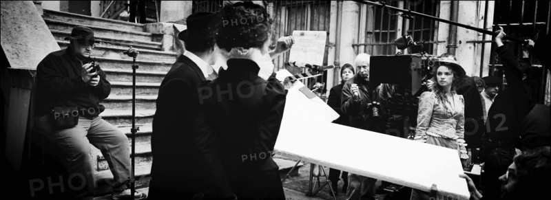 11/00/2005. Tournage "Un fil à la patte" de Michel DEVILLE