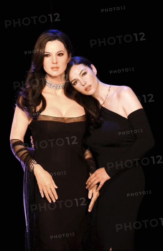 04/25/2005.  Monica Bellucci's wax likeness unveiled at the Grevin wax museum.