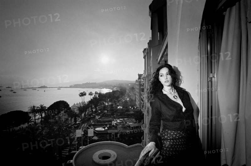 05/14/2005. EXCLUSIVE. 58th Cannes film festival: Monica Bellucci at the Hotel Martinez.