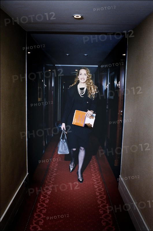 04/05/2006. EXCLUSIVE: Jerry Hall, ambassadress of the Bayer Health Care program.