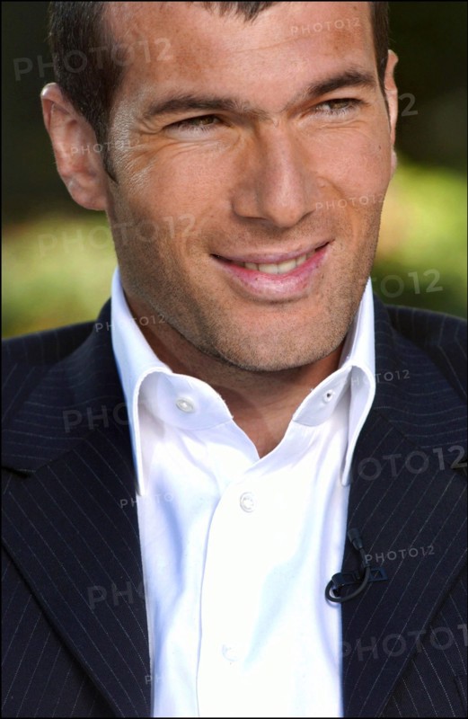 01/04/2004. EXCLUSIVE. Close-up French soccer Zinedine Zidane