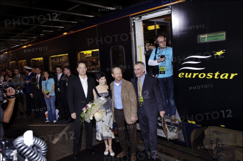 05/16/2006. Arrival of Da Vinci Code crew at Cannes rail station.