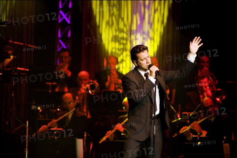 04/01/2008. French stand-up comedian Laurent Gerra performs his new show.