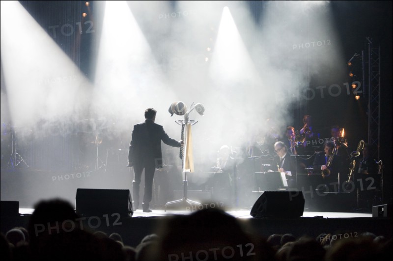 04/01/2008. French stand-up comedian Laurent Gerra performs his new show.