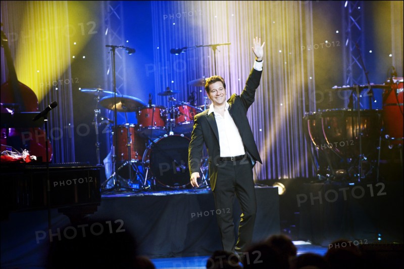 04/01/2008. French stand-up comedian Laurent Gerra performs his new show.