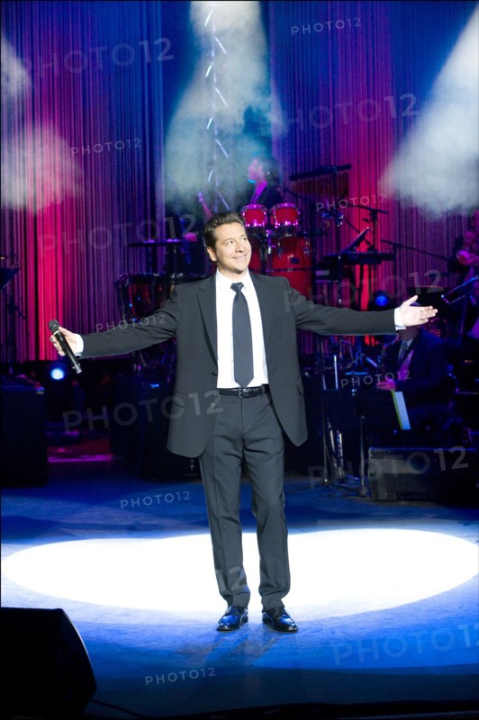 04/01/2008. French stand-up comedian Laurent Gerra performs his new show.