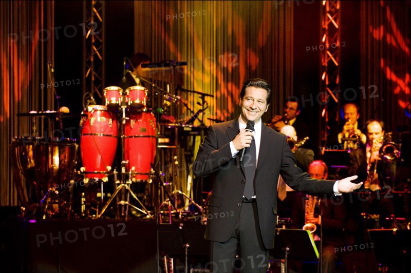 04/01/2008. French stand-up comedian Laurent Gerra performs his new show.