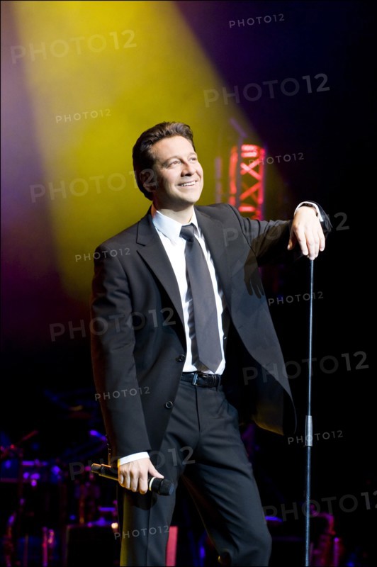 04/01/2008. French stand-up comedian Laurent Gerra performs his new show.